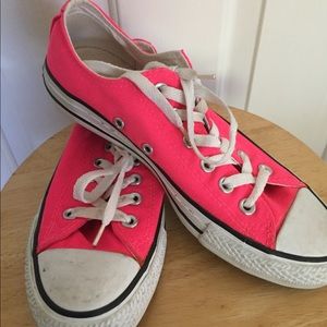 Hot Pink Low Top Converse